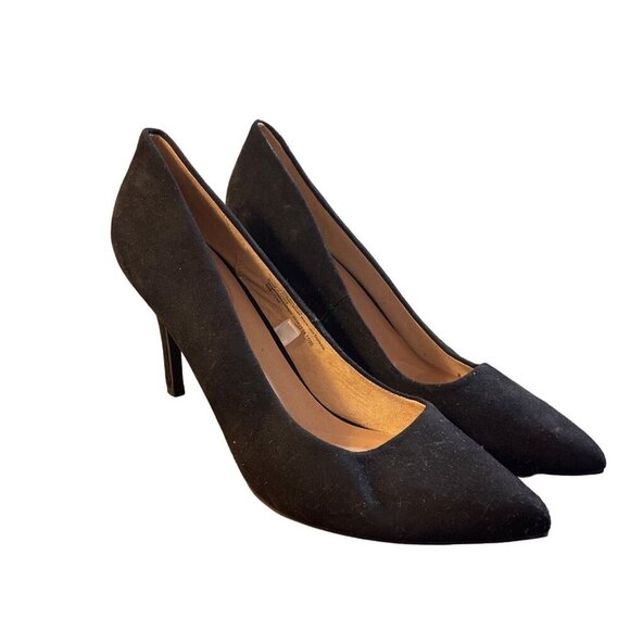 A New Day Black Pointed Toe High Heel Pumps SZ 9 - Picture 3 of 10